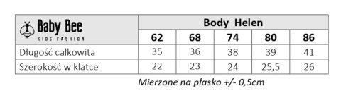 Body krótki rękaw Helen Beż Body krótki rękaw Helen Beż