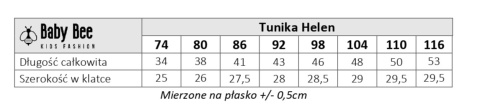 Tunika haftowana dla dziewczynki Helen Tunika haftowana dla dziewczynki Helen