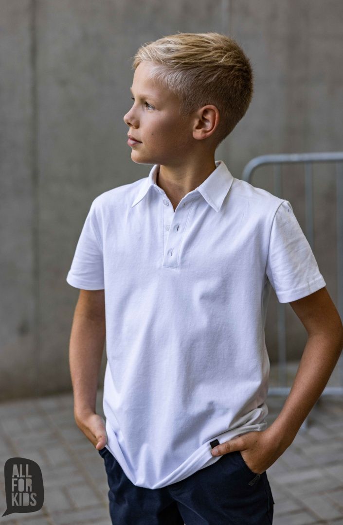 Koszula Polo dla chłopca All For Kids Biała