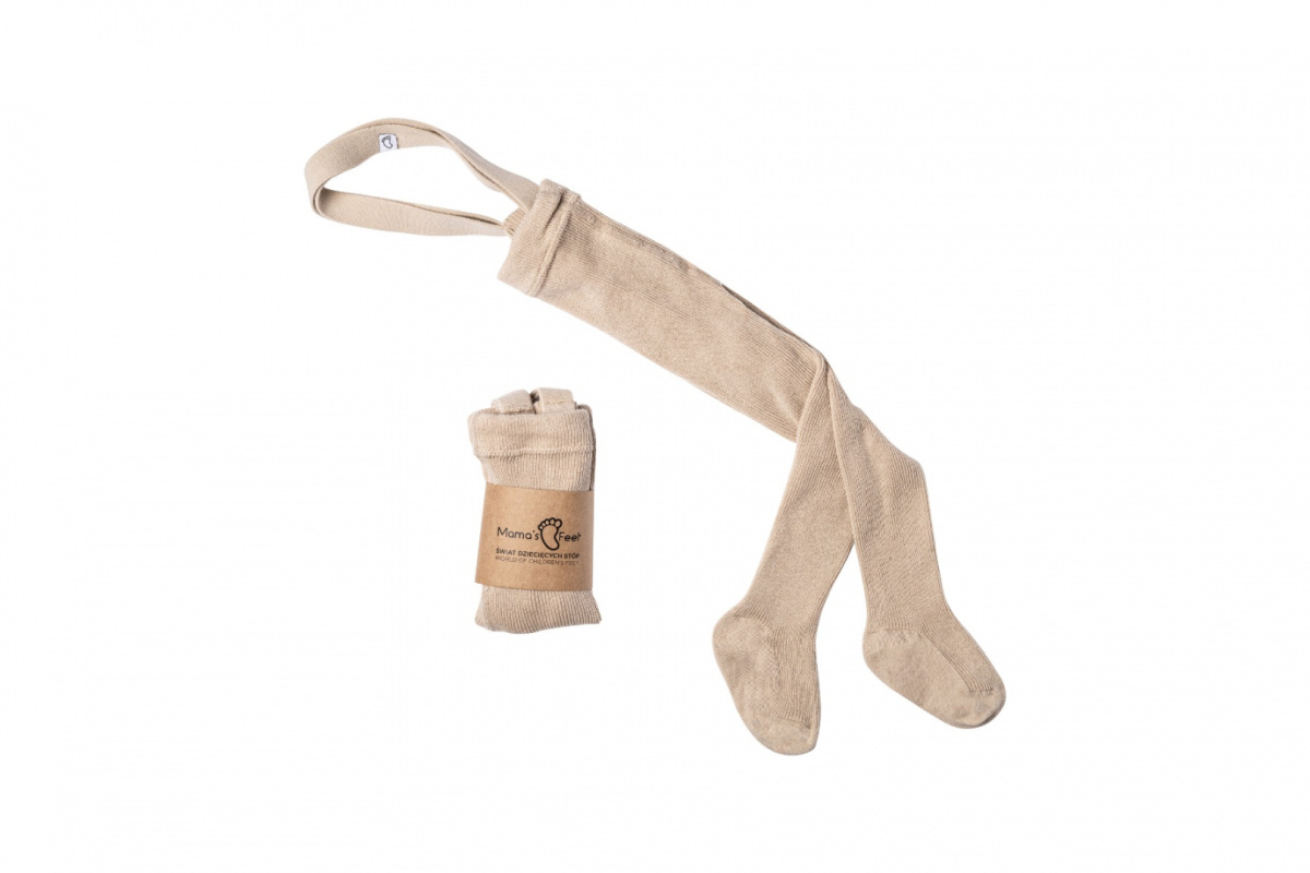 Cotton Tights Fribble Mamasfeet Beige Cotton Tights Fribble Mamasfeet Beige