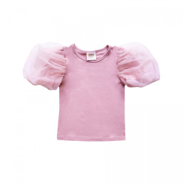 Blouse with Puffed sleeves Light Dusty Pink