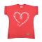 T-shirt Heart Tuss Coral