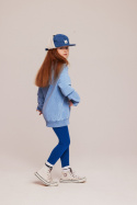 Bluza z kapturem Vintage Blue Skate Minikid