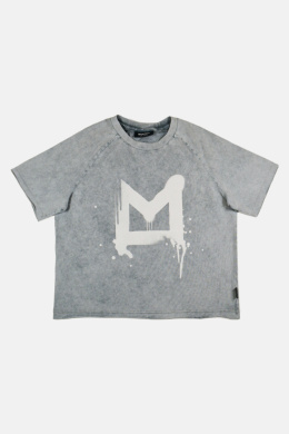 T-shirt Spray Washed Minikid Grey