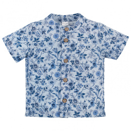 Koszula w kwiaty Pinokio Summertime - niebieska