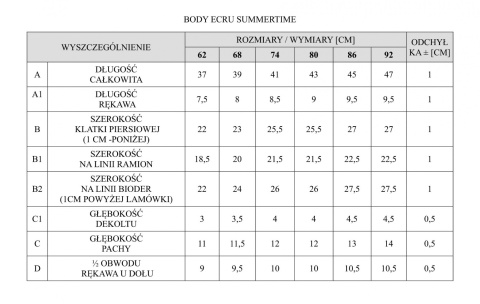 Body Pinokio Summertime - ecru Body Pinokio Summertime - ecru