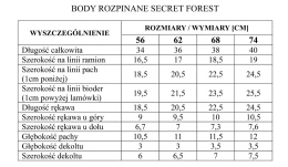 Body rozpinane Pinokio Secret Forest ecru