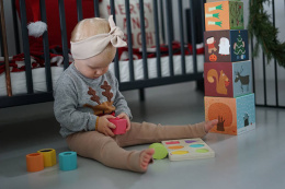 Piramida wieża 10 kostek Pory roku Janod