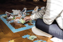 Puzzle edukacyjne z figurkami 3D Zagrożone gatunki 200 elementów 6+ Janod