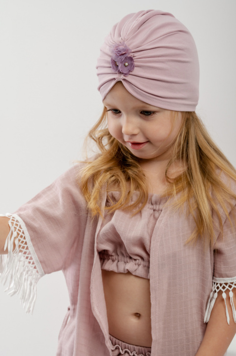 Turban bawełniany Tegan Jamiks fiolet Turban bawełniany Tegan Jamiks fiolet